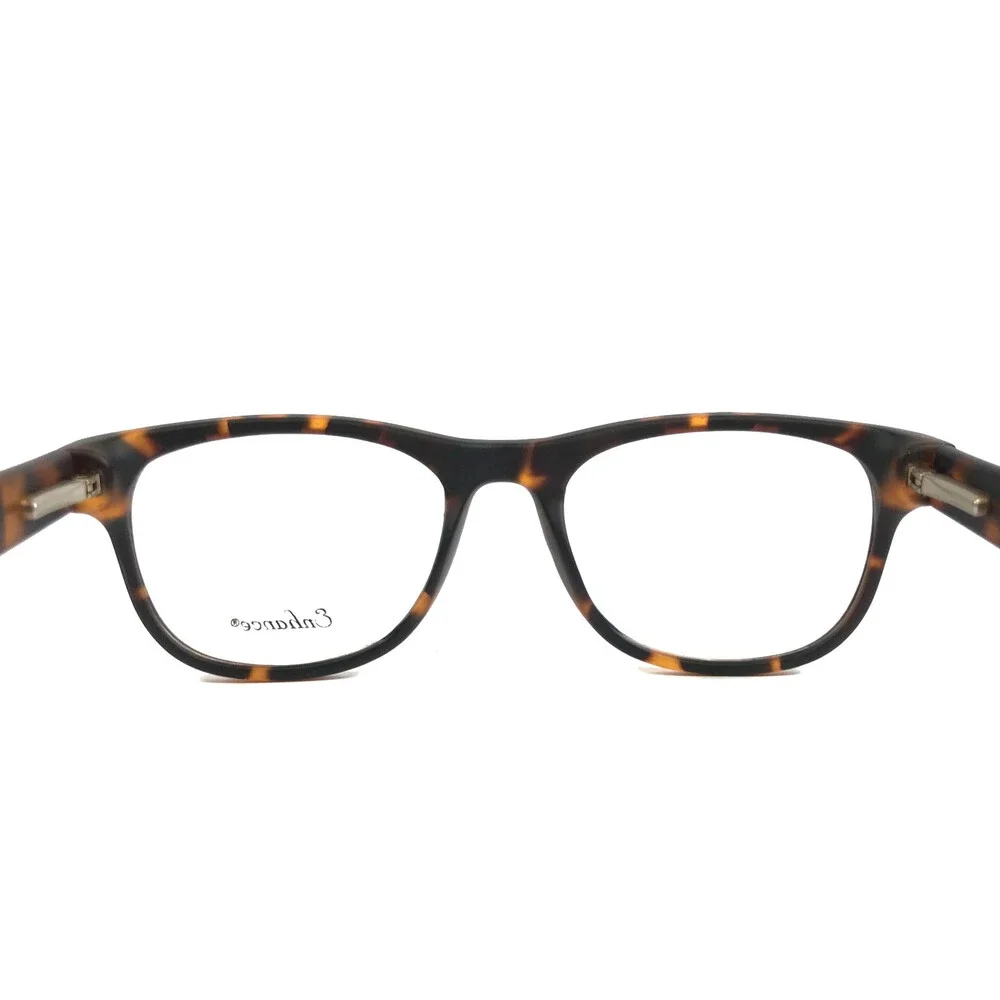 Enhance Eyeglasses Frame 3982 MATT TORT Matte Tortoise Square Full Rim 52-18-145